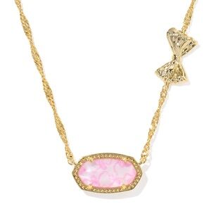 Kendra Scott x LoveShackFancy Gold Bow Elisa Necklace